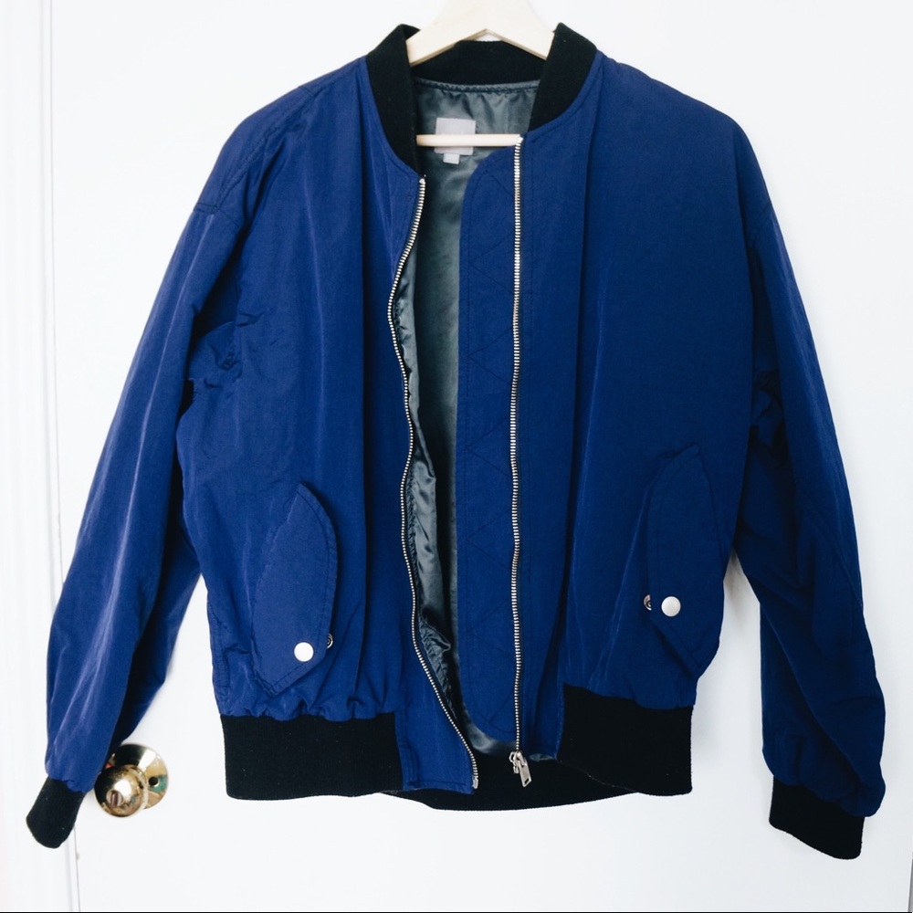 🔥🔥Indigo Bomber Jacket